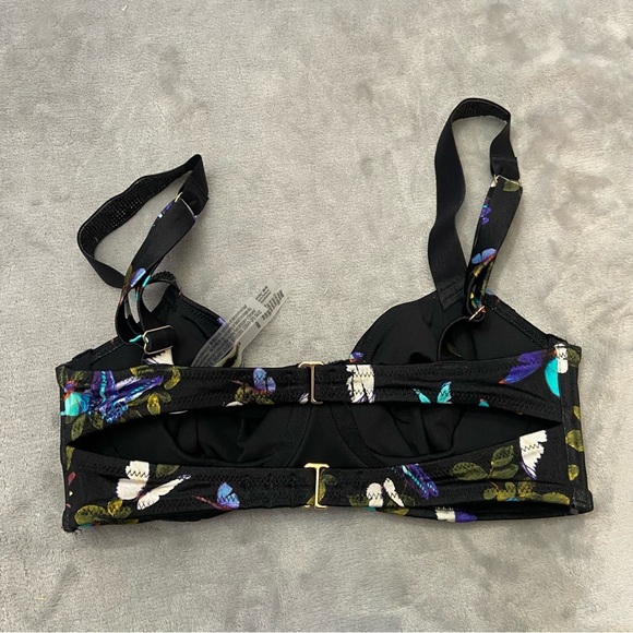 New! Victoria's Secret Electric Butterflies Shine Strap Bikini Top 4624 - Picture 7 of 8